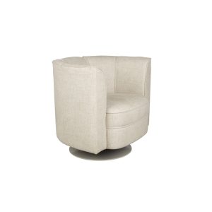 Dutchbone Flower Fauteuil/ Draaistoel Beige Dutchbone Flower Fauteuil/ Draaistoel Beige