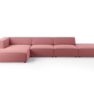 Cosmopolitan Design linker hoekbank Arendal 5-zits, flueel, zalm – 166 Cosmopolitan Design linker hoekbank Arendal 5-zits, flueel, zalm – 166