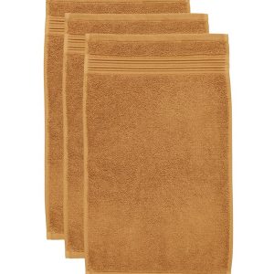 Beddinghouse Sheer – Gastendoekje – set van 3 – 30×50 cm – Oker Beddinghouse Sheer – Gastendoekje – set van 3 – 30×50 cm – Oker