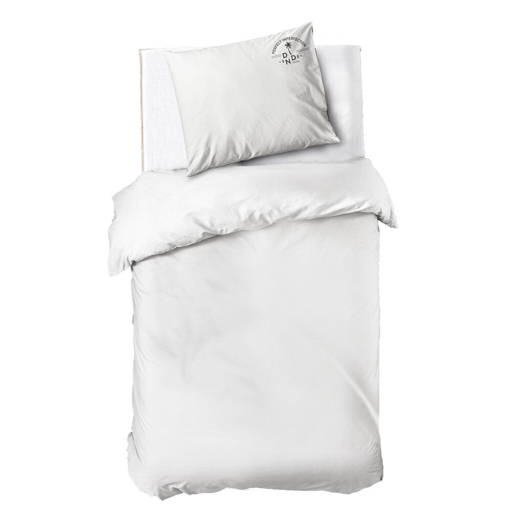 Dindi Home - Dekbedovertrek Plain Beauty - 140x220 cm - Wit