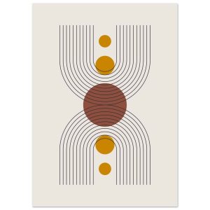 Artfulprints Boho – Centered shape poster 50×70 cm Artfulprints Boho – Centered shape poster 50×70 cm