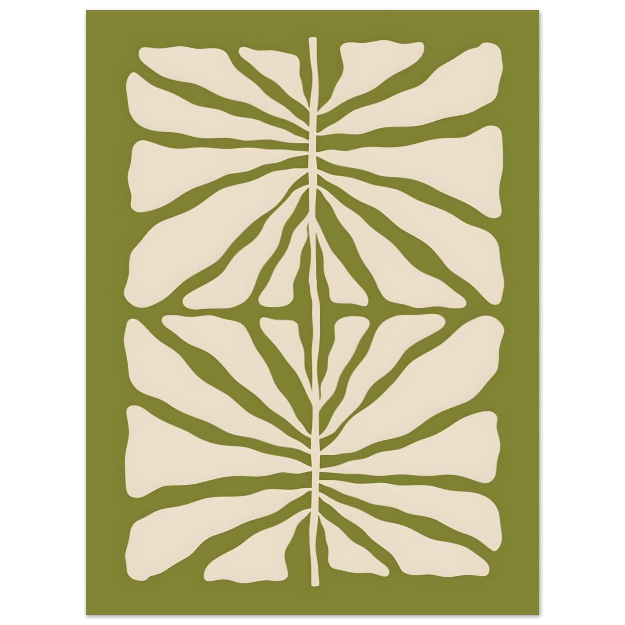 Artfulprints Poster Matisse - Green vibrant reef - 30x40 cm - Groen