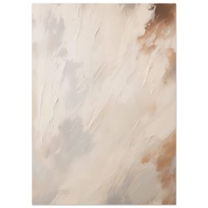 Artfulprints Poster Abstract – Skyfall 3 – 50×70 cm – Taupe
