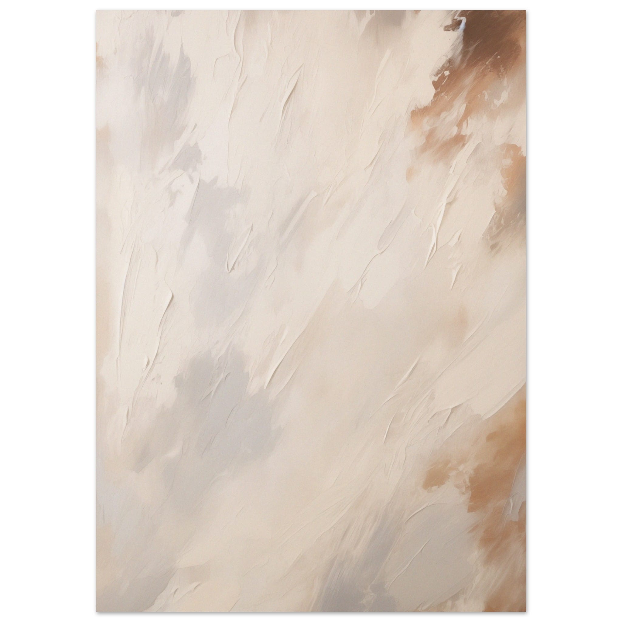 Artfulprints Poster Abstract - Skyfall 3 - 50x70 cm - Taupe