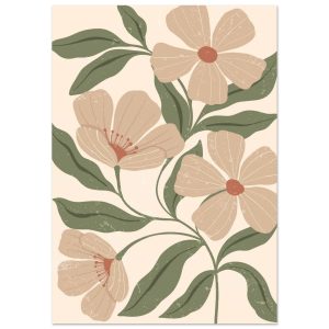 Artfulprints Poster Boho – Dusty florals – A4 21×29.7 cm – Groen Artfulprints Poster Boho – Dusty florals – A4 21×29.7 cm – Groen