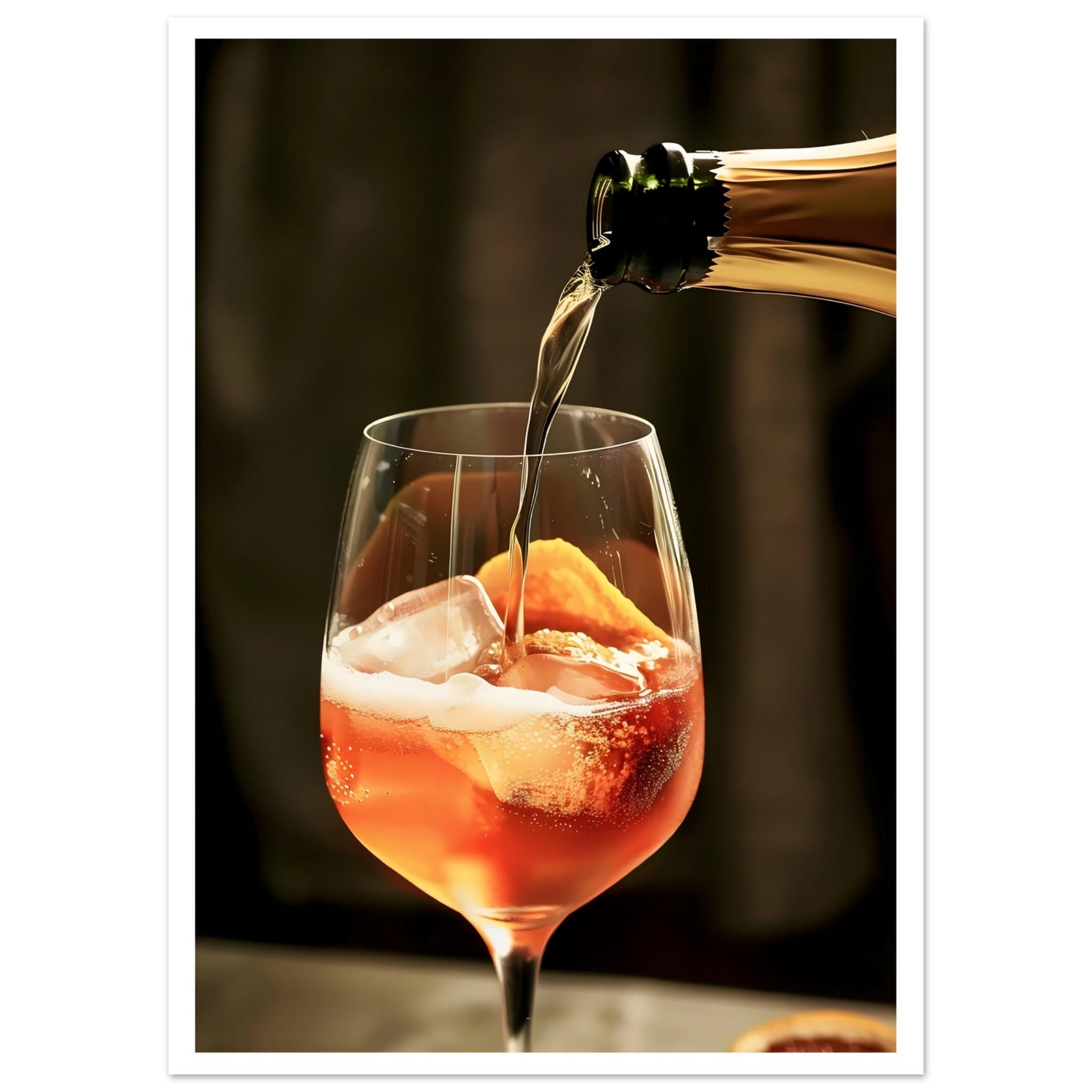 Artfulprints Poster Aperol Spritz - Lifestyle - 50x70 cm - Oranje