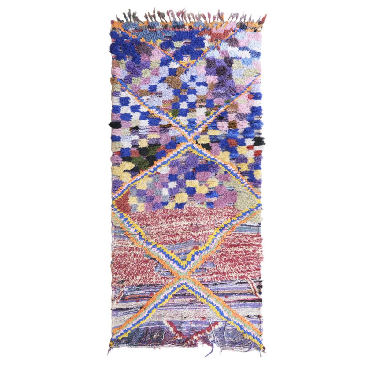 AFK Living vloerkleed Berber - handgemaakt - Wol - 218 x 102 cm