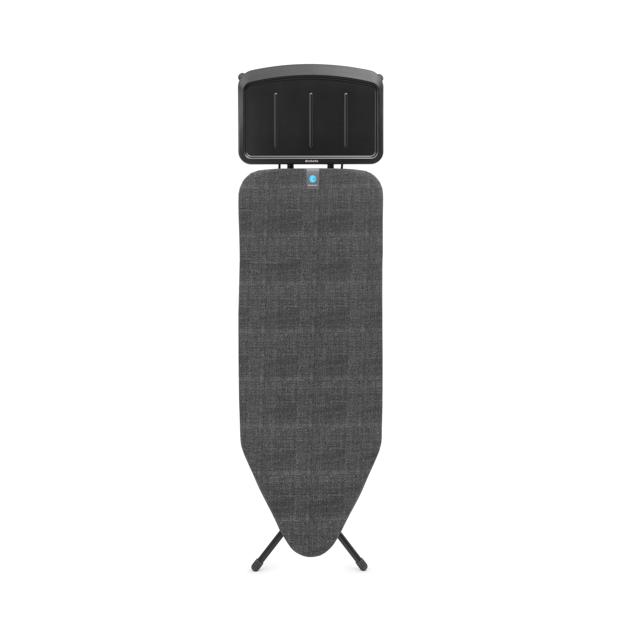 Brabantia Strijkplank C, 124x45 cm, solide stoomunithouder - Denim Bla