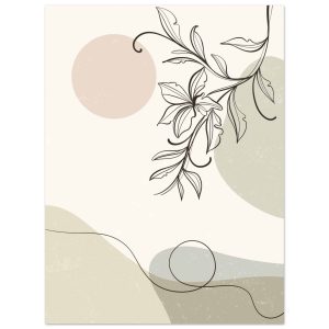 Artfulprints Poster Boho – Soft botanics – 30×40 cm – beige Artfulprints Poster Boho – Soft botanics – 30×40 cm – beige