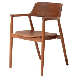 DÉJA Living Tuinstoel Luca – Walnoot Hout – Set van 2 DÉJA Living Tuinstoel Luca – Walnoot Hout – Set van 2