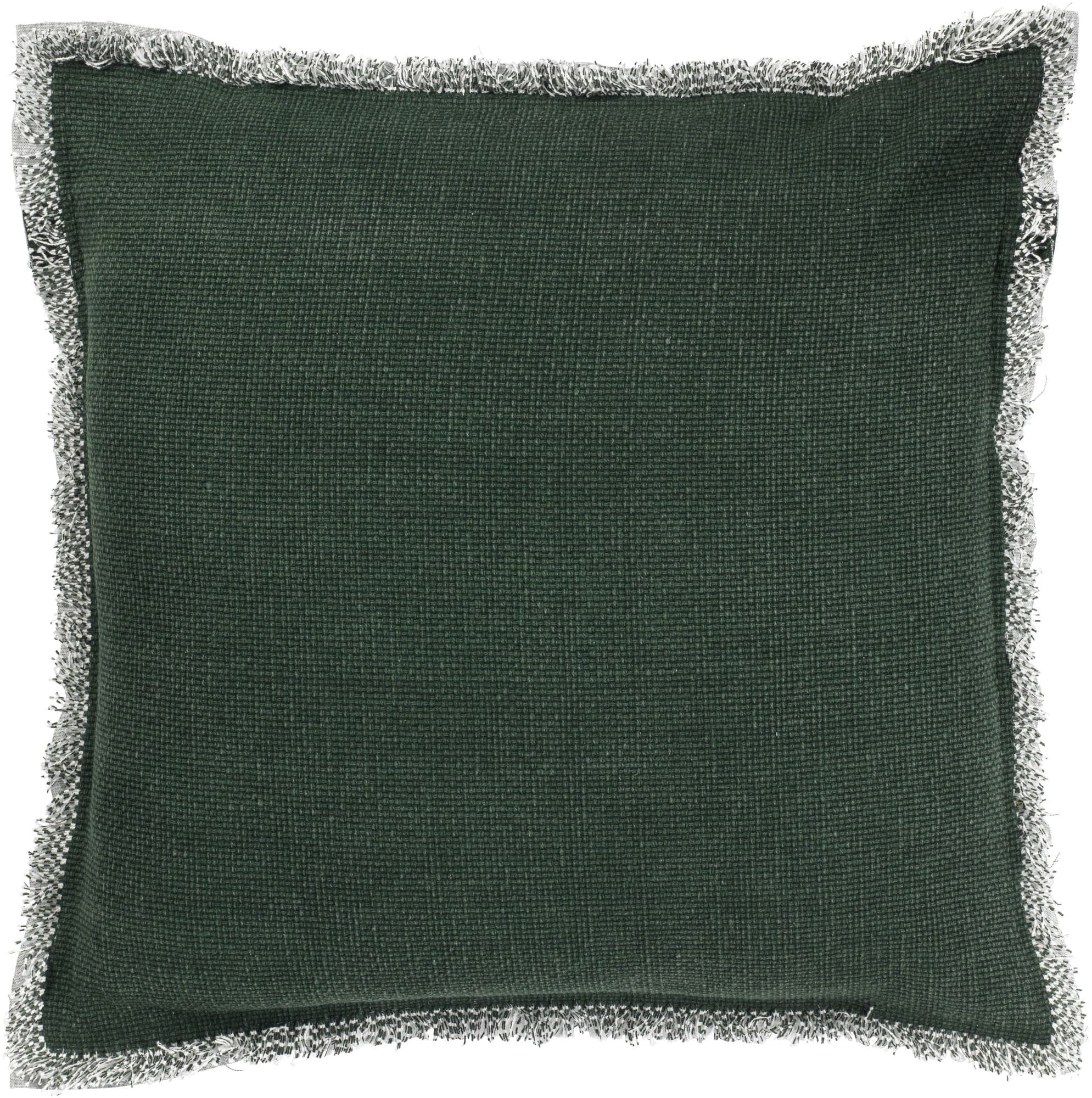 BURTO - kussenhoes 45x45 cm - gewassen katoen - Mountain View - groen