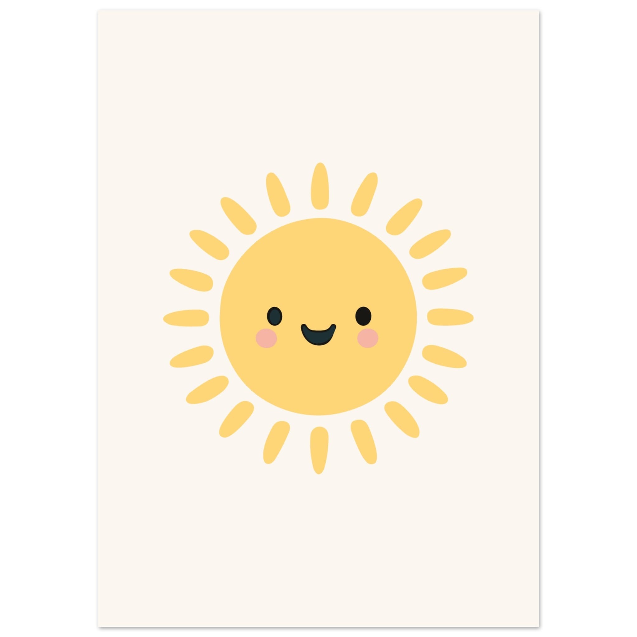 Artfulprints Poster Sunshine - 50x70 cm - Geel