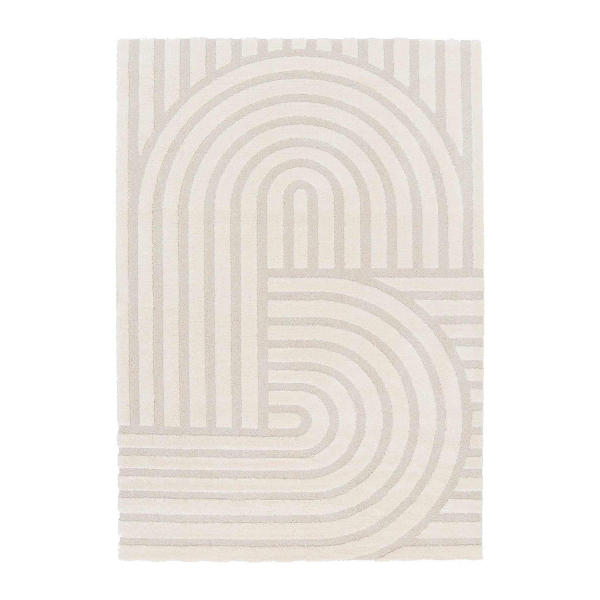 AFK Living vloerkleed Baltus - reliëfeffect - beige - 120 x 170 cm