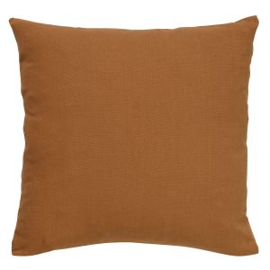JAMES – Sierkussen 45×45 cm – duurzaam katoen – effen kleur – Tobacco JAMES – Sierkussen 45×45 cm – duurzaam katoen – effen kleur – Tobacco