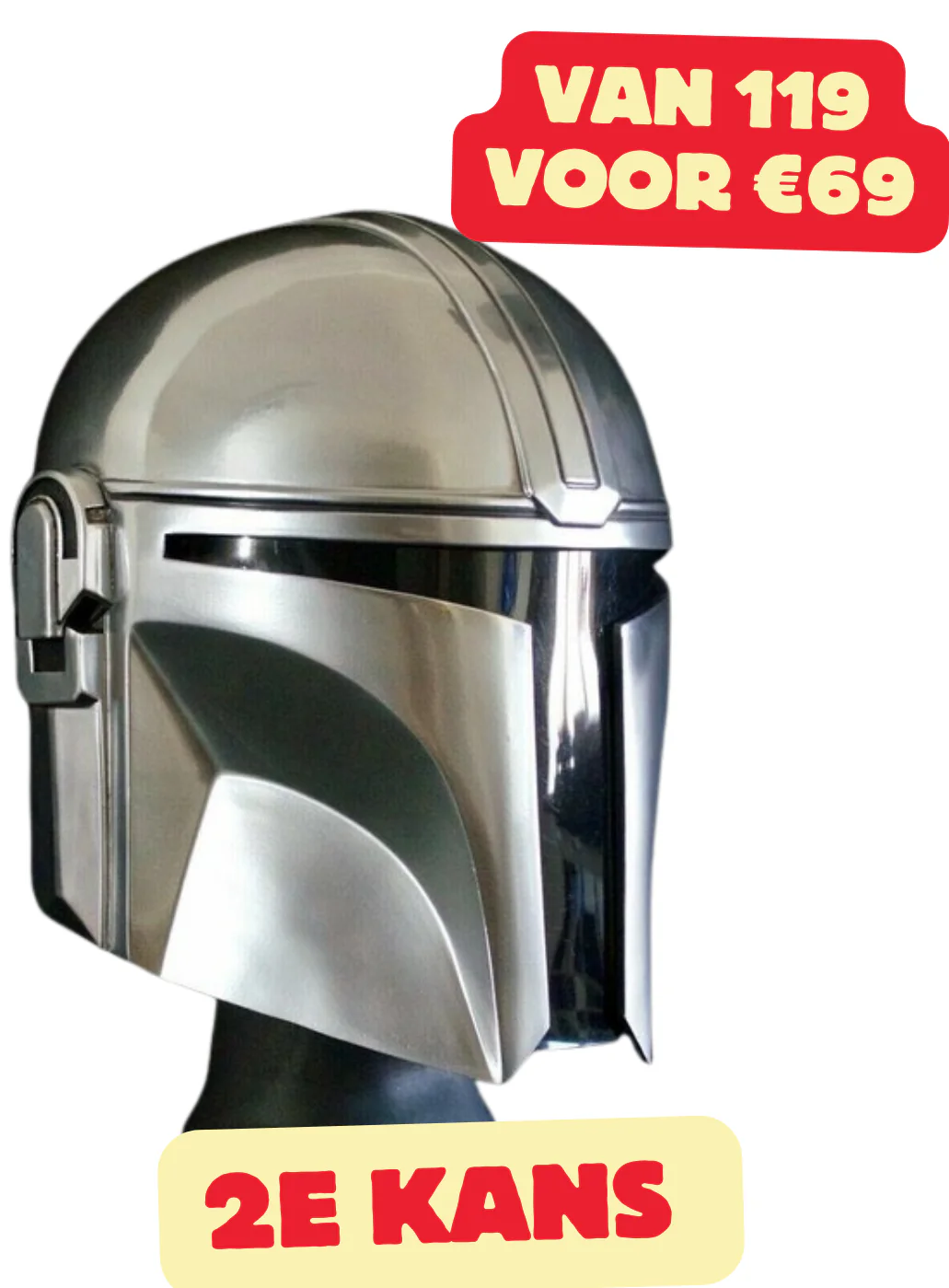 2de kans  Mandalorian Helmet Star Wars Helm