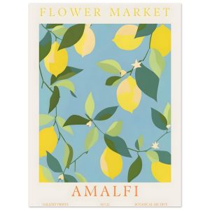 Artfulprints Poster Flower market – Amalfi – 30×40 cm – Meerkleurig
