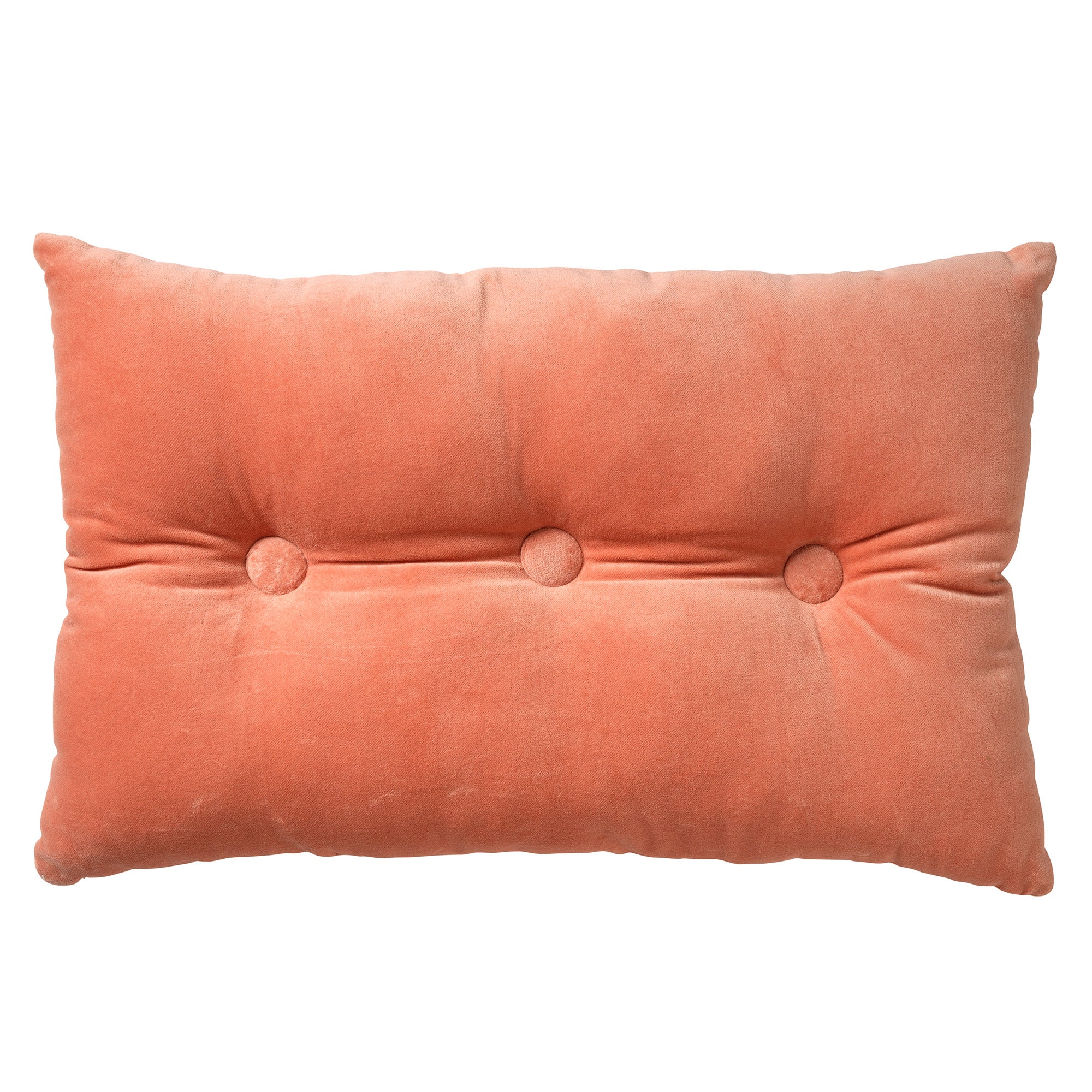 VALERIE - Sierkussen 40x60 cm - velvet - met knopen - Muted Clay - roz