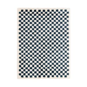 AFK Living vloerkleed Checkers – shaggy – blauw – 200 x 290 cm AFK Living vloerkleed Checkers – shaggy – blauw – 200 x 290 cm