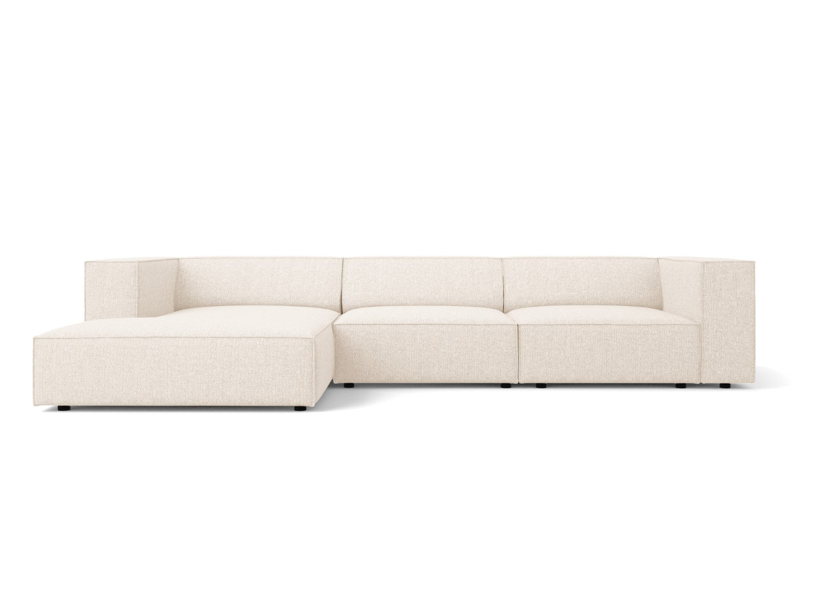 Cosmopolitan Design linker hoekbank Arendal 4-zits, chenille, lichtbei