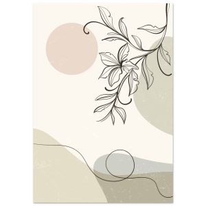 Artfulprints Poster Boho – Soft botanics – 70×100 cm – beige Artfulprints Poster Boho – Soft botanics – 70×100 cm – beige