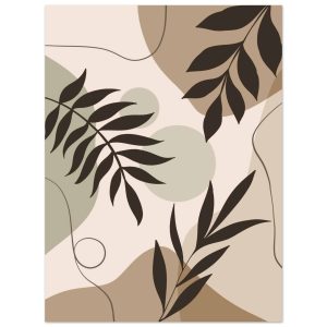 Artfulprints Poster Boho – Shaped leaves – 30×40 cm – Meerkleurig Artfulprints Poster Boho – Shaped leaves – 30×40 cm – Meerkleurig