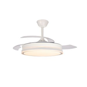 CristalRecord plafondventilator Supereco – 1 lichts – 106 x 42 cm – wi CristalRecord plafondventilator Supereco – 1 lichts – 106 x 42 cm – wi