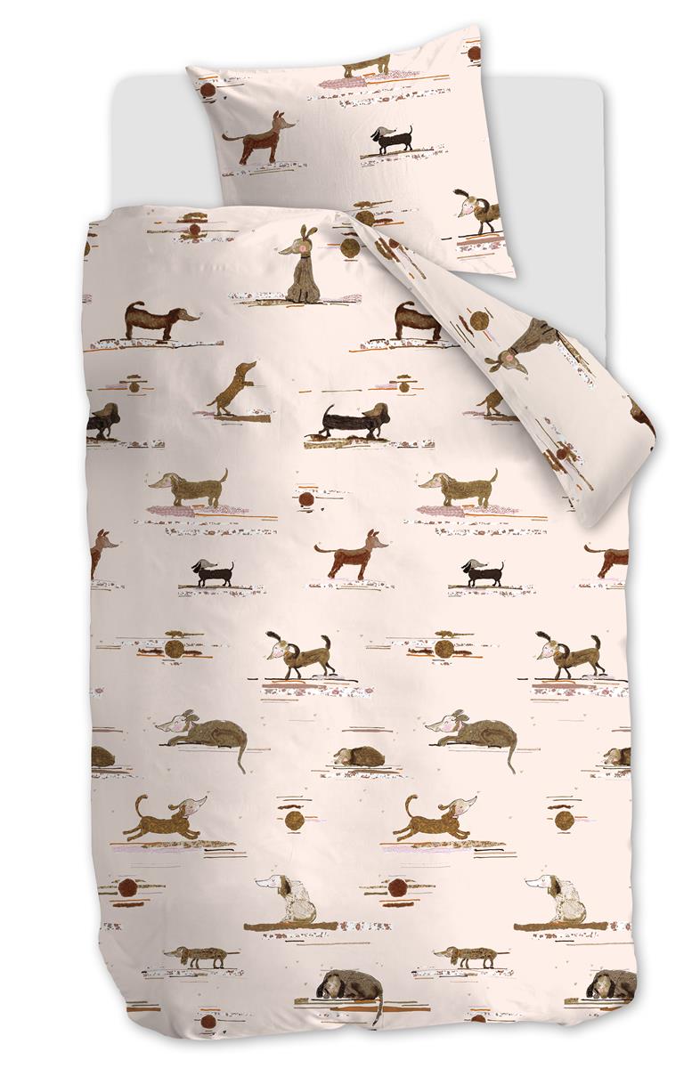 Beddinghouse Kids dekbedovertrek Hot Dogs - 140x200 cm - roze