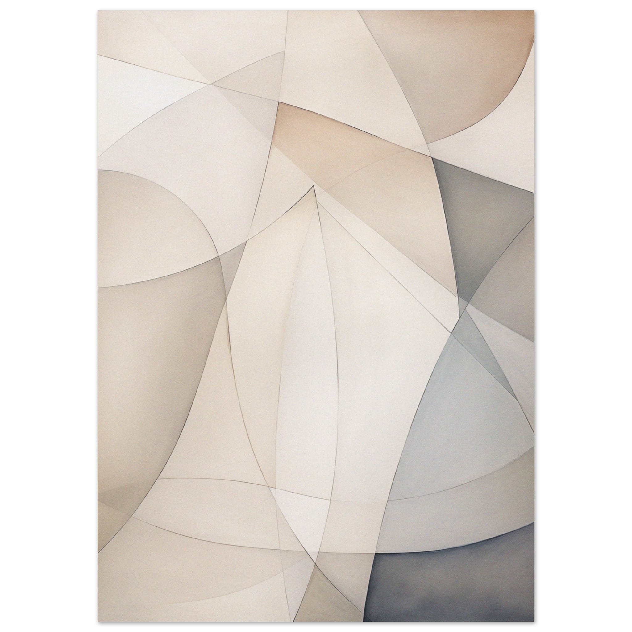 Artfulprints Abstract - Fine lines 4 poster 50x70 cm