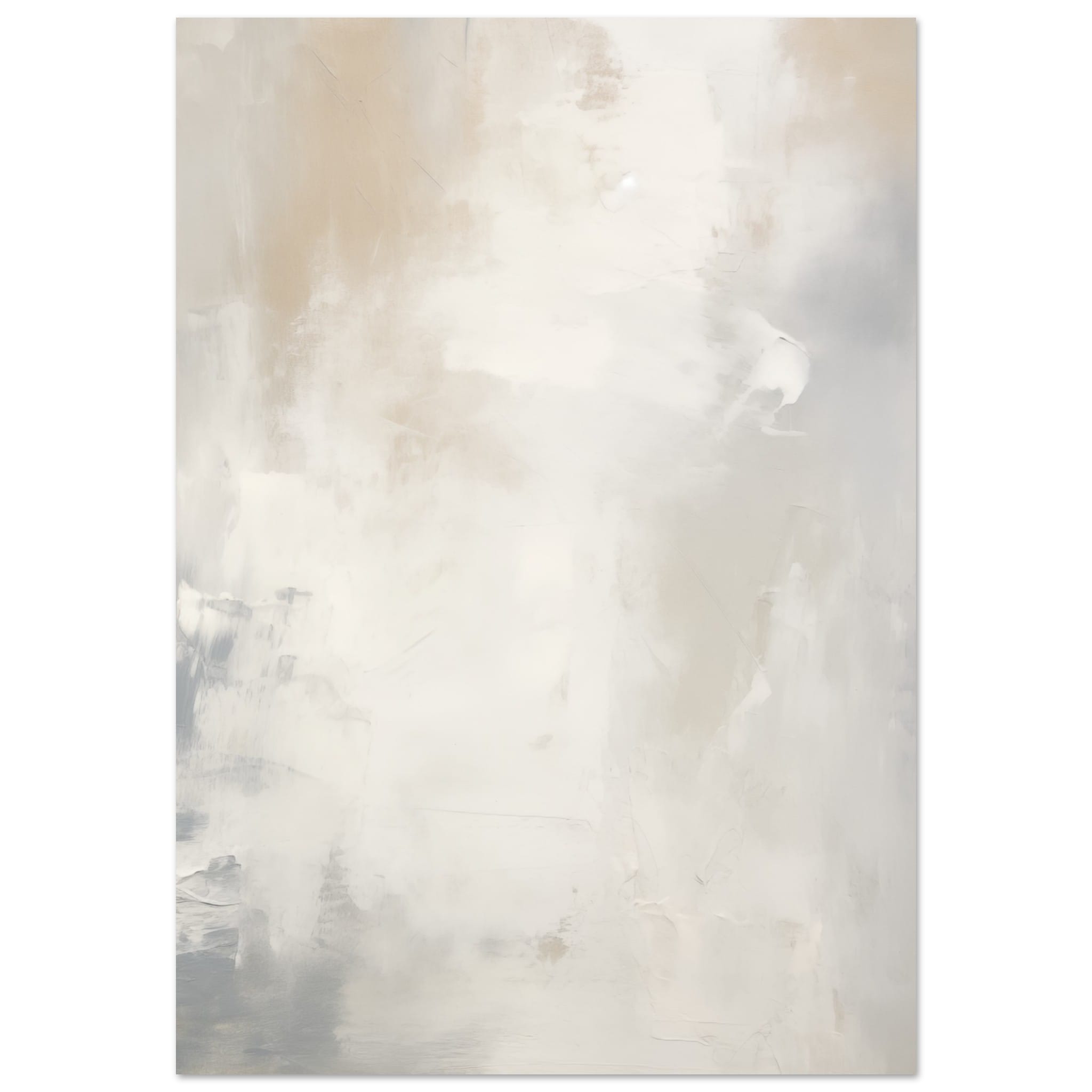 Artfulprints Poster Acryl schilderij no. 1 - 70x100 cm - Grijs