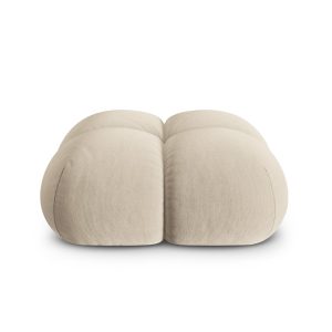 Cosmopolitan Design Poef Loretto flueel lichtbeige – 90x90x40cm Cosmopolitan Design Poef Loretto flueel lichtbeige – 90x90x40cm