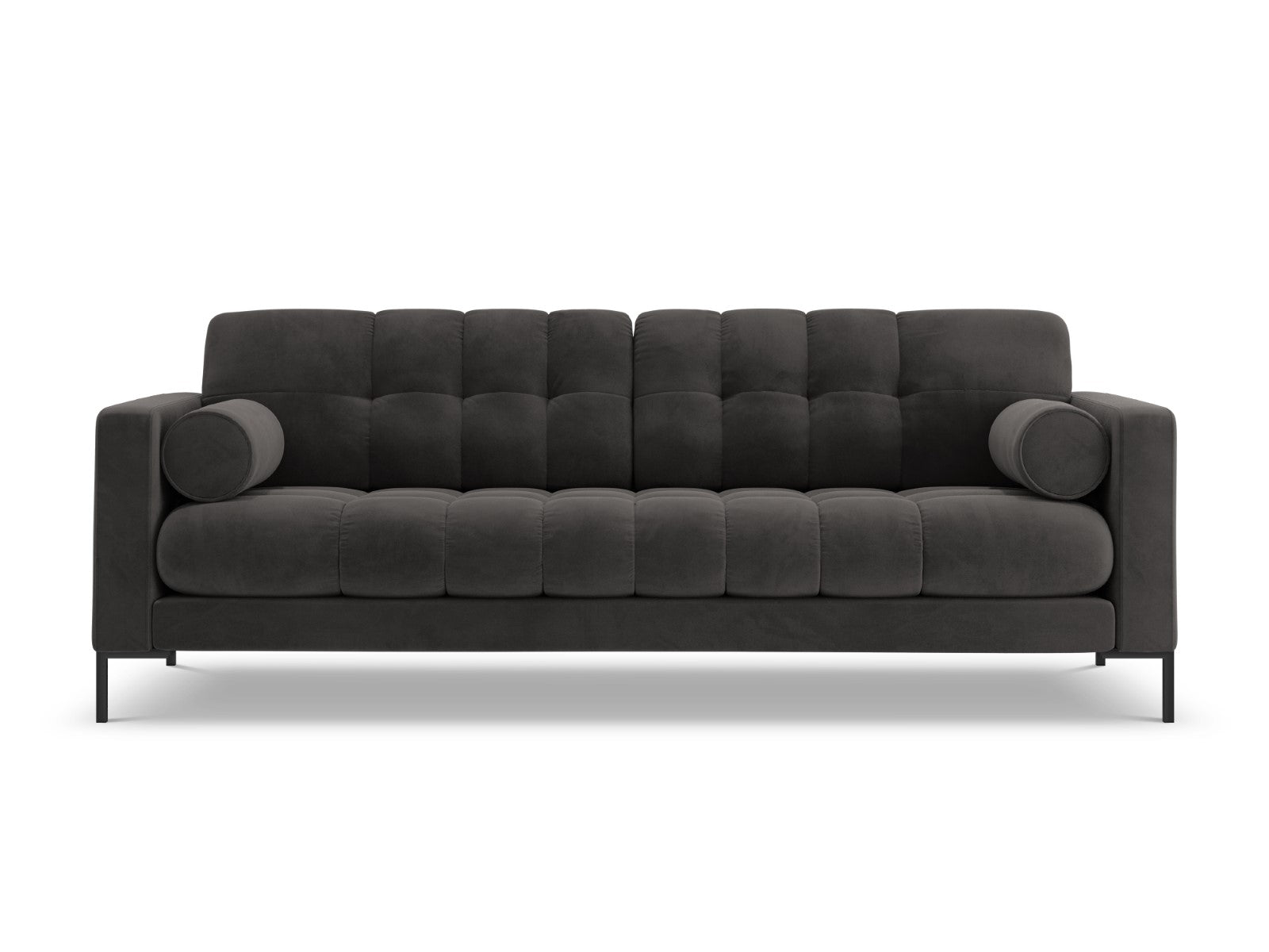 Cosmopolitan Design Bank Bali 3-zits, flueel, donkergrijs - 96x177x75c