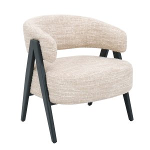 DÉJA Living Fauteuil Fly – Beige/Zwart – 67x64x72cm DÉJA Living Fauteuil Fly – Beige/Zwart – 67x64x72cm