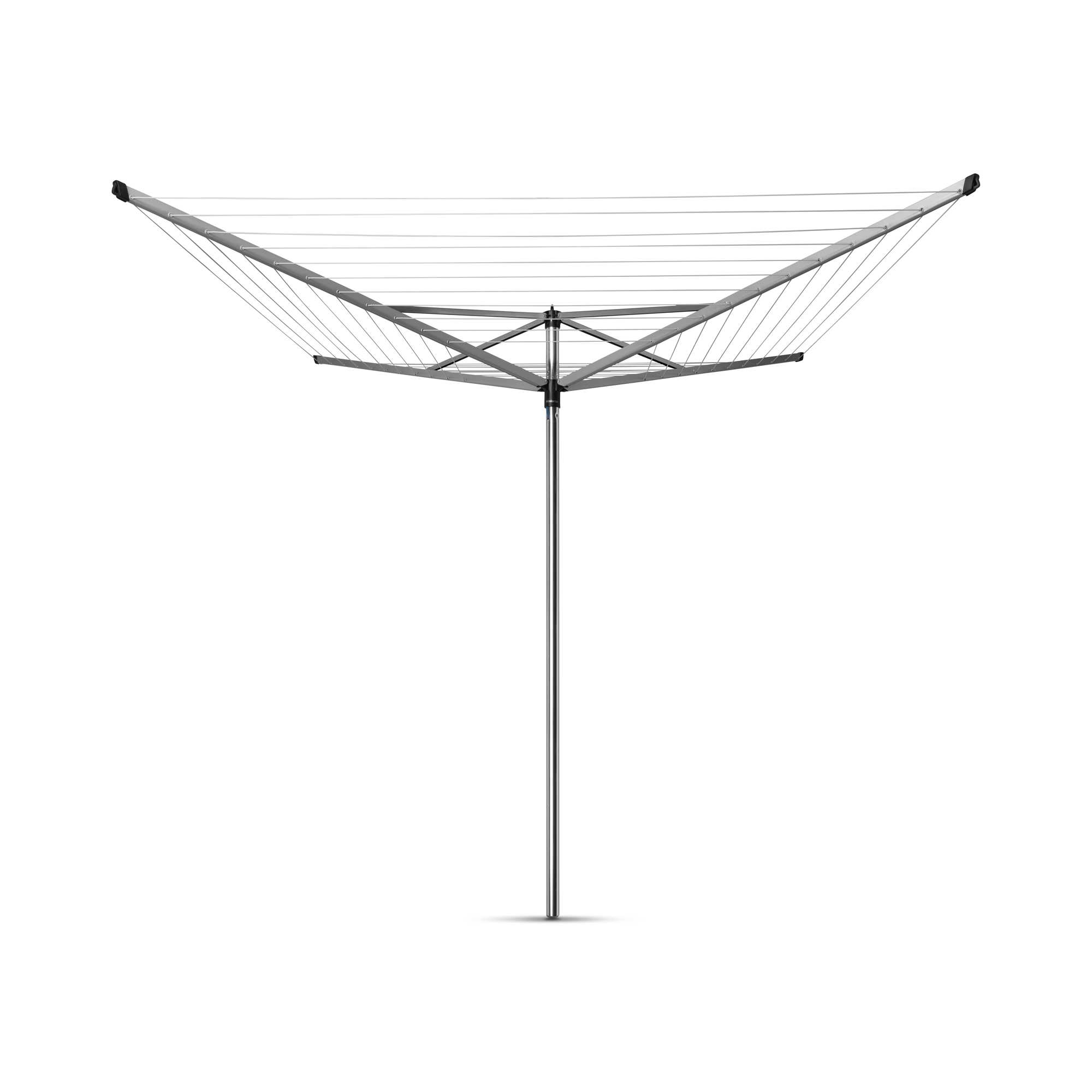 Brabantia Droogmolen Topspinner, 60 meter met metalen grondanker, door
