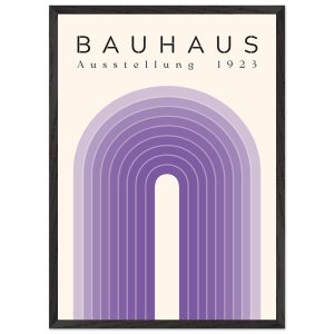 Artfulprints Poster met Lijst Bauhaus – Purple rainbow – 50×70 cm – Pa Artfulprints Poster met Lijst Bauhaus – Purple rainbow – 50×70 cm – Pa