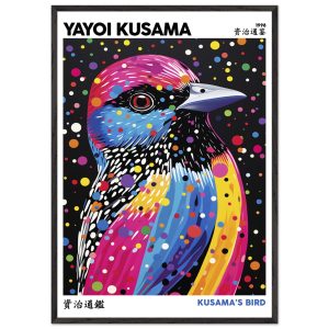 Artfulprints Poster met Lijst Yayoi Kusama – Kusama's bird – 70×100 cm Artfulprints Poster met Lijst Yayoi Kusama – Kusama's bird – 70×100 cm