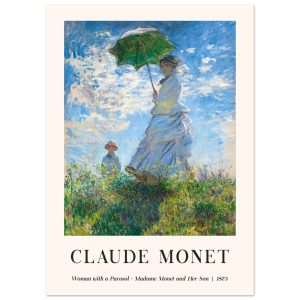 Artfulprints Poster Claude Monet – Women with a parasol – 50×70 cm – B Artfulprints Poster Claude Monet – Women with a parasol – 50×70 cm – B