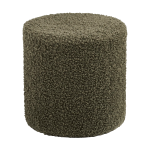 Artichok Jip Bouclé Poef Groen – Ø 34 cm