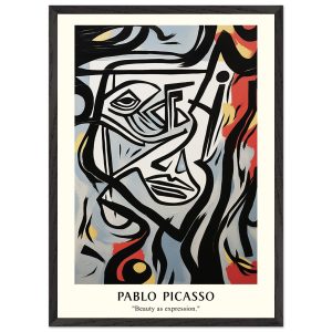 Artfulprints Poster met Lijst Pablo Picasso – Beauty as expression – 5 Artfulprints Poster met Lijst Pablo Picasso – Beauty as expression – 5
