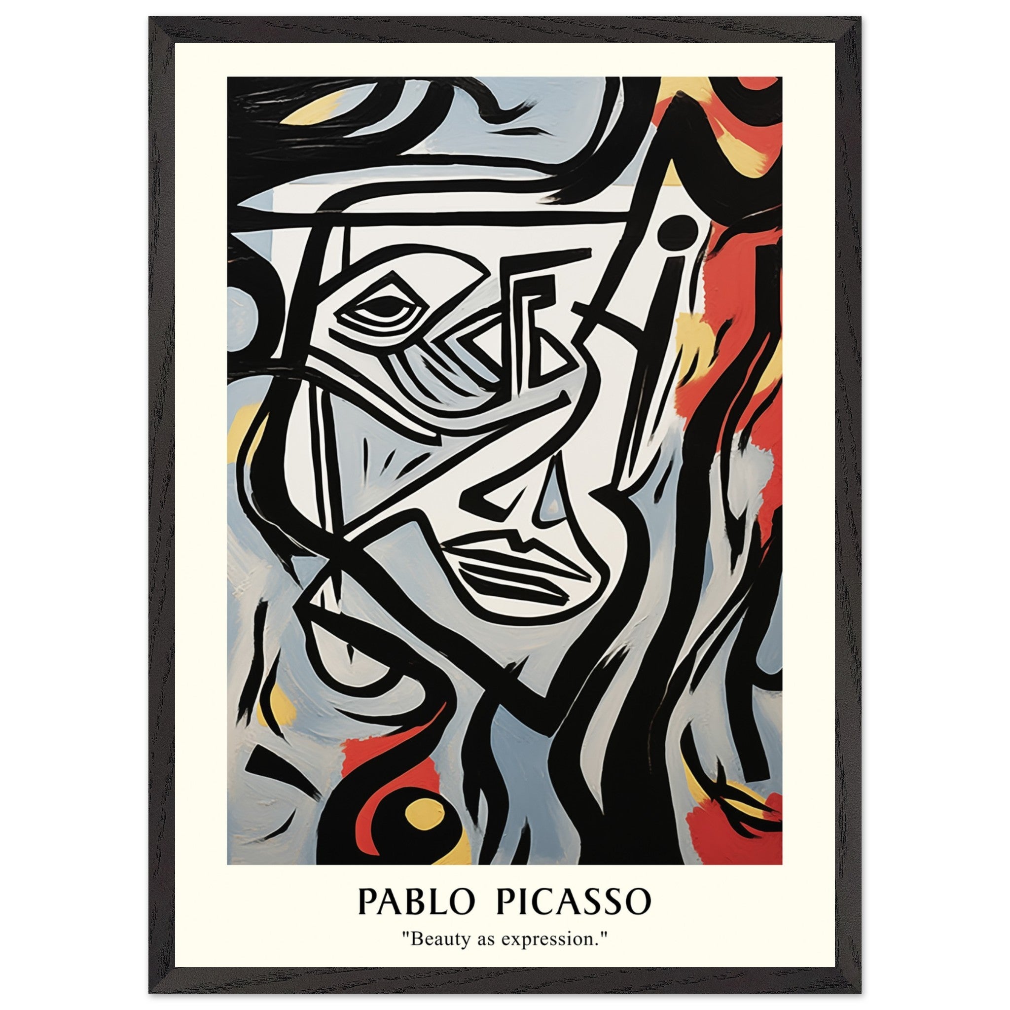 Artfulprints Poster met Lijst Pablo Picasso - Beauty as expression - 5