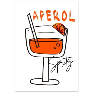 Artfulprints Poster Aperol Spritz – Minimalistic – 70×100 cm – Oranje Artfulprints Poster Aperol Spritz – Minimalistic – 70×100 cm – Oranje