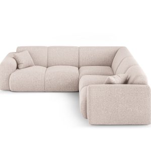 Cosmopolitan Design Symmetrische hoekbank Nolio 5-zits, chenille beige Cosmopolitan Design Symmetrische hoekbank Nolio 5-zits, chenille beige