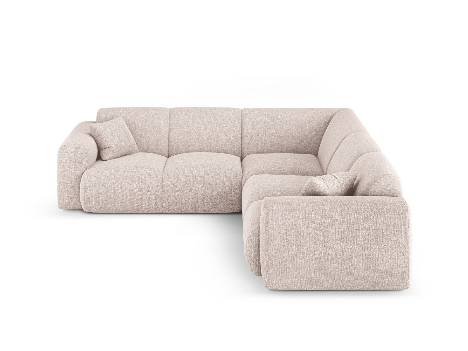 Cosmopolitan Design Symmetrische hoekbank Nolio 5-zits, chenille beige