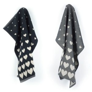 Luxe Keukendoek en Theedoek Hart Zwart – Bunzlau Castle – 100% biologi Luxe Keukendoek en Theedoek Hart Zwart – Bunzlau Castle – 100% biologi