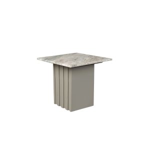 Dutchbone Clayton Bijzettafel Vierkant 40×40 cm Marmer – Grijs