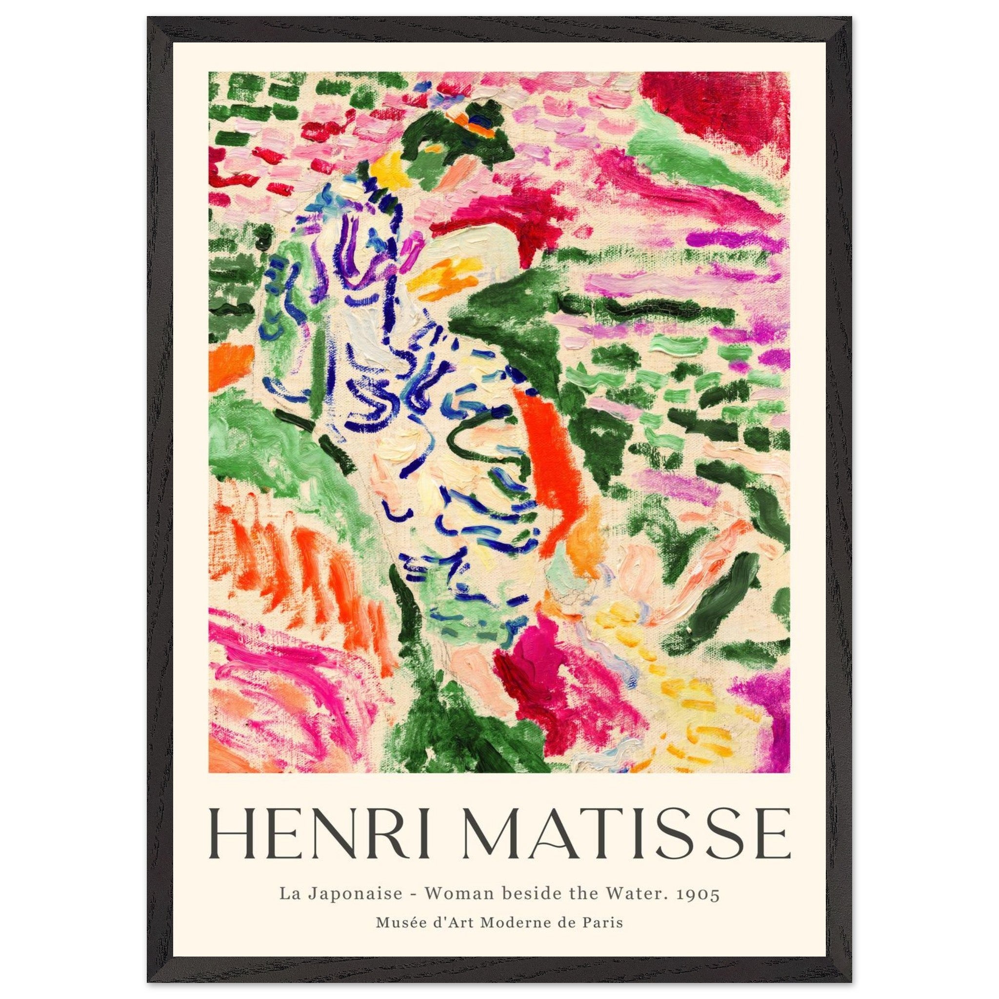 Artfulprints Poster met Lijst Matisse - La japonaise 1905 - 50x70 cm -