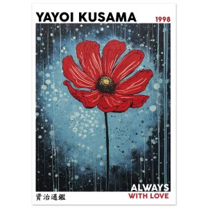 Artfulprints Yayoi Kusama – Always with love poster 50×70 cm