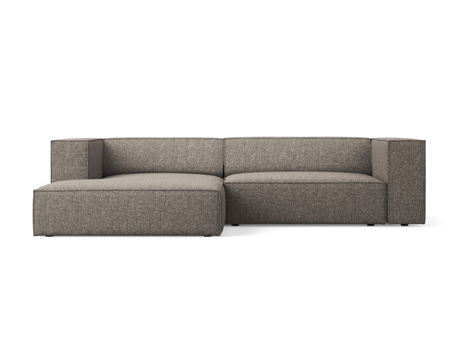 Cosmopolitan Design linker hoekbank Arendal 3-zits, chenille, grijs -