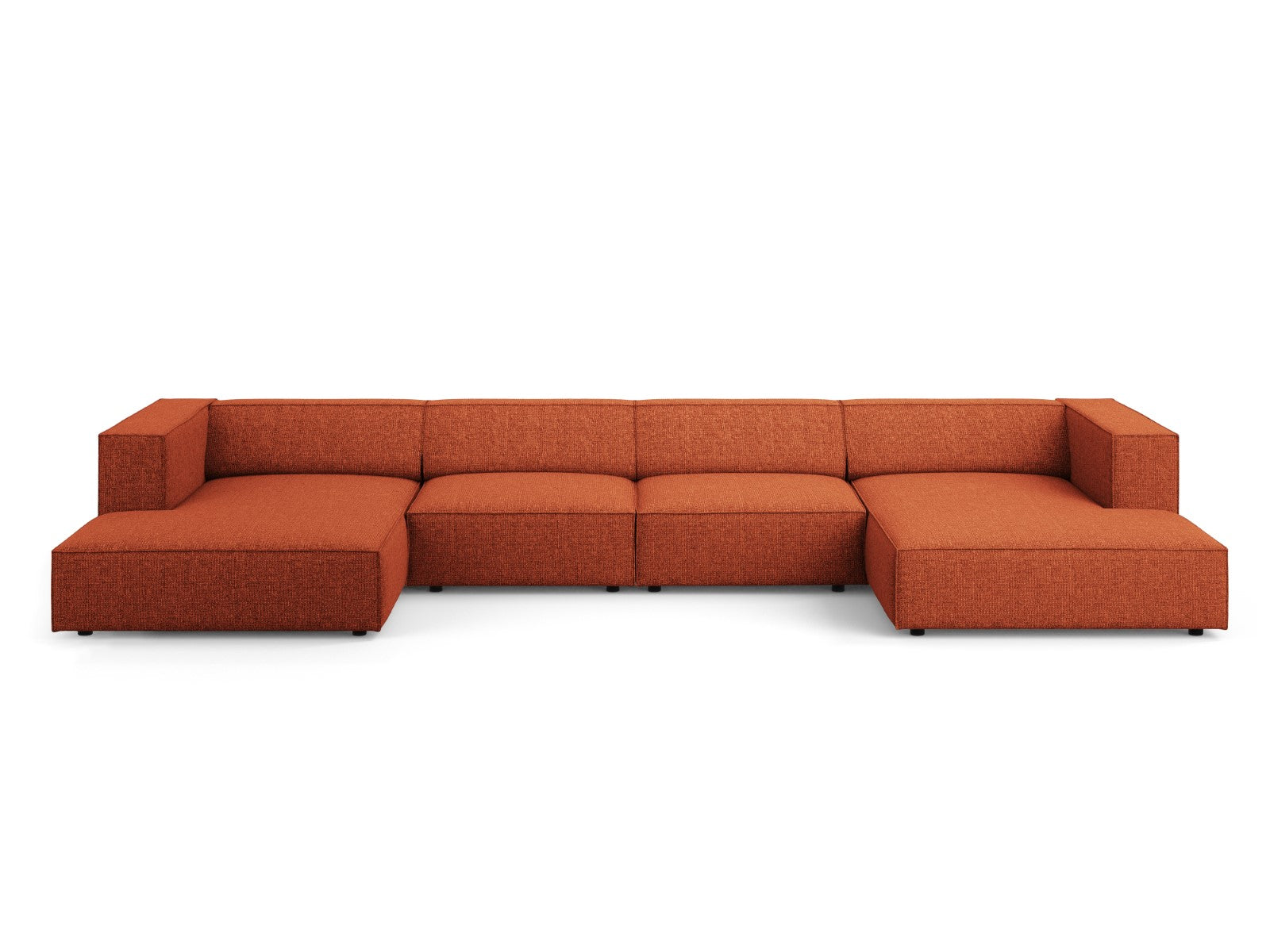 Cosmopolitan Design Panoramische bank Arendal 6-zits, chenille, terrac