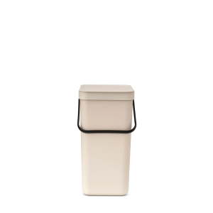 Brabantia Sort & Go afvalemmer, 16 liter – Soft Beige