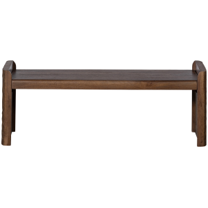 WOOOD bankje met bewerkte poot Prop – Hout – Bruin – 40x120x45 WOOOD bankje met bewerkte poot Prop – Hout – Bruin – 40x120x45